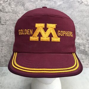 Vintage 90s UNIVERSITY OF MINNESOTA GOLDEN GOPHERS 5-PANEL HAT Snapback